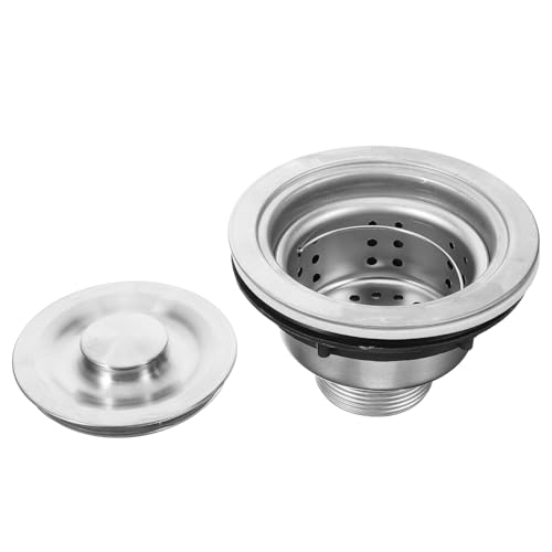 Mikikit 2 Stücke Küche Waschbecken Abfall Collector Filter Waschbecken Sieb Küche Waschbecken Müll Filter Edelstahl Abfluss Sieb von Mikikit