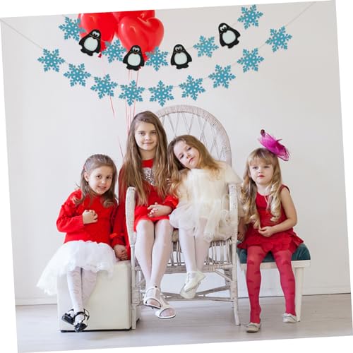 Mikikit 2 Stück Weihnachtliche Teiliges Pinguin und Schneeflocken Banner Farbige Party Deko Wetterfeste Hängende Girlanden für Tür und Fensterdeko Weihnachtsfest Innen Außen Mikikit 2 Stück Weihnachtliche Teiliges Pinguin und Schneeflocken Banner Farbige Party Deko Wetterfeste Hängende Girlanden für Tür und Fensterdeko Weihnachtsfest Innen Außen von Mikikit