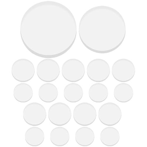 Mikikit 20st Anti-rutsch-Dichtung Serviertablett Mit Deckel Gestufte Servierplatte Doppelseitiges Klebeband Strapazierfähig Auto- Cool Mini-rinde Anti-Pads Spender Transparent Gummi von Mikikit
