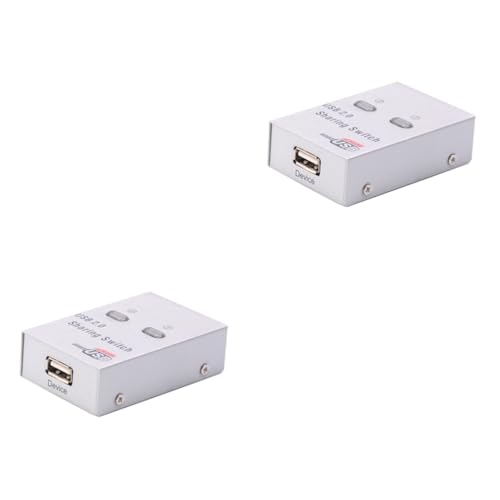 Mikikit 2 Stück USB 2.0-Sharing Für Scanner-drucker Automatischer Drucker-Sharer USB-Computer-Sharer von Mikikit