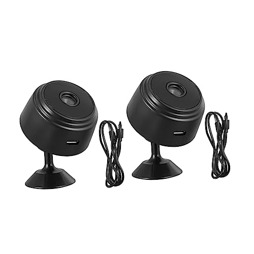 Mikikit 2St Night Vision Camera Indoors Camera moitor Mini Camera WLAN cam monitör Infrared Camera monitorre Wireless Webcam hochauflösend Nachtsicht Plastik Black Mikikit 2St Night Vision Camera Indoors Camera moitor Mini Camera WLAN cam monitör Infrared Camera monitorre Wireless Webcam hochauflösend Nachtsicht Plastik Black von Mikikit