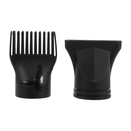Mikikit 2Stücke Teiliges Haartrockner Düsenset Universelle Flache und Kammdüse Langlebigem Kunststoff für Friseursalon Styling und Trocknen Kompatibel mit Gängigen Haartrocknern von Mikikit