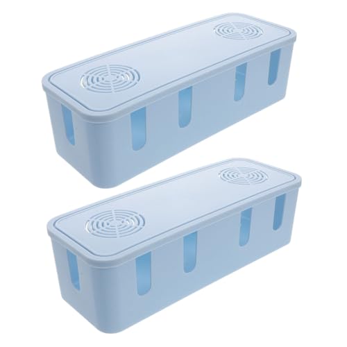 Mikikit 2stücke Kabelmanagement Organizer Box Für Stromkabel Stilvolle Kabelaufbewahrung Mit Hoher Kapazität Lösung Für Schreibtisch Und Schützt Und Versteckt Kabel Mikikit 2stücke Kabelmanagement Organizer Box Für Stromkabel Stilvolle Kabelaufbewahrung Mit Hoher Kapazität Lösung Für Schreibtisch Und Schützt Und Versteckt Kabel von Mikikit