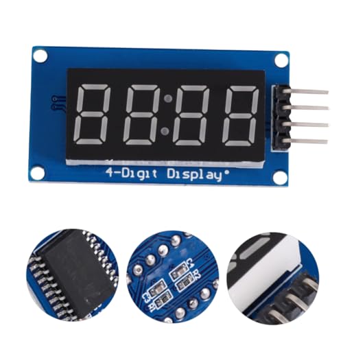 Mikikit 2st Anzeigemodul Led-glühbirnen Led Lichter Led-lichtleiste Schienenlicht Digitaler Wecker Led-leuchtdiode Deckenleuchte Scheinwerfer Digitaluhr Mit Datum Uhren Led-digitaluhr Harz von Mikikit
