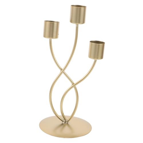 Mikikit Metal Candelabra Gold Kerzenhalter Mit Eleganter Tischdekoration Für Hochzeiten Geburtstagsfeiern Und Festliche Anlässe Romantische Mikikit Metal Candelabra Gold Kerzenhalter Mit Eleganter Tischdekoration Für Hochzeiten Geburtstagsfeiern Und Festliche Anlässe Romantische von Mikikit