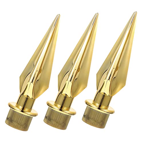 Mikikit 3 Stück Fahnenmast Kugelaufsätze aus Robustem Material Wetterbeständig Einfach zu Montieren Geeignet für Innen und Außenbereich Zubehör für Flaggenmasten von Mikikit