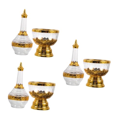 Mikikit 3 Stück Tropfende Flasche Weihwasserbecher Taufwasserbehälter christliche Partygeschenke Taufe heilige Flasche buddhistische Wasserschale christliche Reiseflasche Glas Transparent von Mikikit