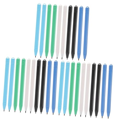 Mikikit 30stücke Stylus Pen Für Touchscreens Teiliges LCD Zeichentablett Stift Für Präzises Schreiben Und Zeichnen Leicht Und Tragbar Für Tablets Und Smartphones Komfortabler Griff Mikikit 30stücke Stylus Pen Für Touchscreens Teiliges LCD Zeichentablett Stift Für Präzises Schreiben Und Zeichnen Leicht Und Tragbar Für Tablets Und Smartphones Komfortabler Griff von Mikikit