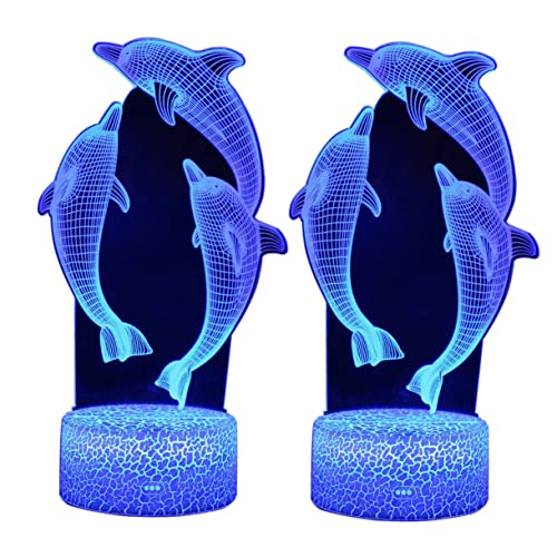 Mikikit 3d Delphin Nachtlicht Nachttischlampe Touch Farbwechsel Dekorative Lampe Für Schlafzimmer Mikikit 3d Delphin Nachtlicht Nachttischlampe Touch Farbwechsel Dekorative Lampe Für Schlafzimmer von Mikikit