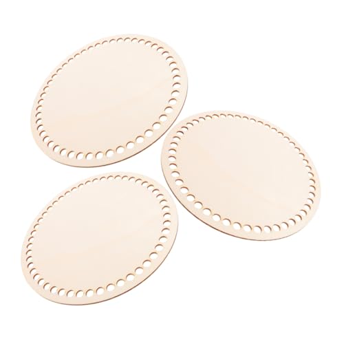 Mikikit 3stücke Holz-bodenplatte Für Häkeln Und Stricken Runde Basis Mit Löchern Für DIY-korbgestaltung Für Anfänger Und Bastelenthusiasten Durchmesser Mikikit 3stücke Holz-bodenplatte Für Häkeln Und Stricken Runde Basis Mit Löchern Für DIY-korbgestaltung Für Anfänger Und Bastelenthusiasten Durchmesser von Mikikit