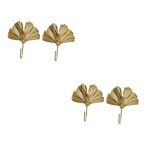 Mikikit 2sets Elegante Blatt Haken -montiert Mantel Haken Farbe Für Wohnzimmer Decor 2 Stücke * 2 von Mikikit