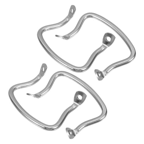 Mikikit 4 Stück Edelstahl Topf Ohr Abnehmbarer Wok-Griff Abnehmbarer Topfgriff Doppelohrgriffe Gebogene Topfgriffe Kochzubehör Pfannengriff Rostfreier Stahl Silver Mikikit 4 Stück Edelstahl Topf Ohr Abnehmbarer Wok-Griff Abnehmbarer Topfgriff Doppelohrgriffe Gebogene Topfgriffe Kochzubehör Pfannengriff Rostfreier Stahl Silver von Mikikit