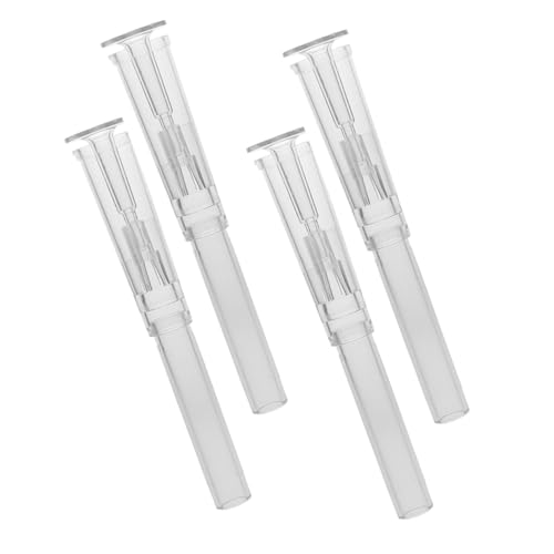 Mikikit 4 Stück Miniatur Sprühdüse für Wassersäulen Teiliges Transparentes Springbrunnen Zubehör Geräuscharme Wasserfontäne für Gartenteich Aquarium und Innenraumdekoration von Mikikit