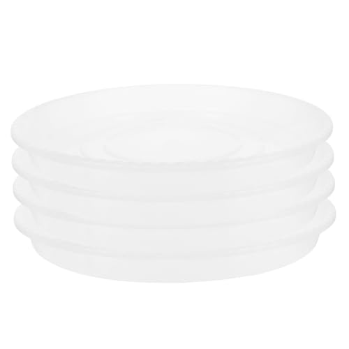 Mikikit 4stücke Durchsichtige Kunststoff Pflanzentellern Für Blumentöpfe Runde Abtropfschalen Für Innen Und Außenpflanzen Tropfschalen Für Gartenprojekte von Mikikit