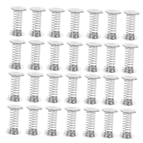 Mikikit 40 Stück Teiliges Tanzender Federbasen mit Doppelseitigem Nano Kleber Schwingende Kopf Federbasis Stoßfeste Auto Dekoration Einfache Montage Platzsparend für Armaturenbrett und von Mikikit