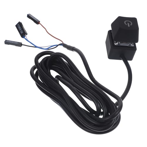 Mikikit 5stücke Pc Power Button Mit Verlängerungskabel Für Desktop-Computer Externes Startkabel Einfacher Start Und Stoppmechanismus Für Pc-zubehör Und Büros Mikikit 5stücke Pc Power Button Mit Verlängerungskabel Für Desktop-Computer Externes Startkabel Einfacher Start Und Stoppmechanismus Für Pc-zubehör Und Büros von Mikikit