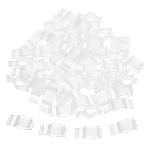 Mikikit 50 Stück Spenderflaschenclip Dispenserclip Spenderzubehör Flaschenpumpenschloss Plastik Transparent von Mikikit