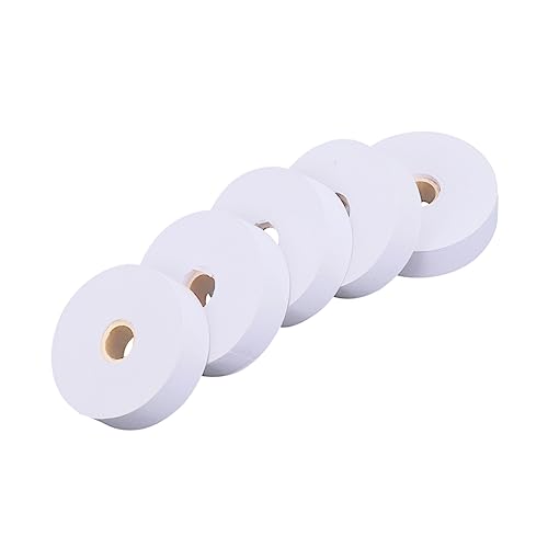 Mikikit 5st Tape-dot-timer-tape Weißes Band Doppelseitiges Klebeband Körperband Fachmann Klebebandspender Leer Funkentimer Unterrichtsinstrumente Papier Klebeband Aufkleber Lehrmittel von Mikikit