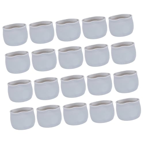 Mikikit 60St Tisch- und Stuhlfußabdeckung Möbelbeine Bodenmontage-Basispolster Tabletts Türstopper Sitz Stuhlbeinschutz fußmatte mats Tischbeinschutz Möbelbodenschoner Kieselgel Grey von Mikikit