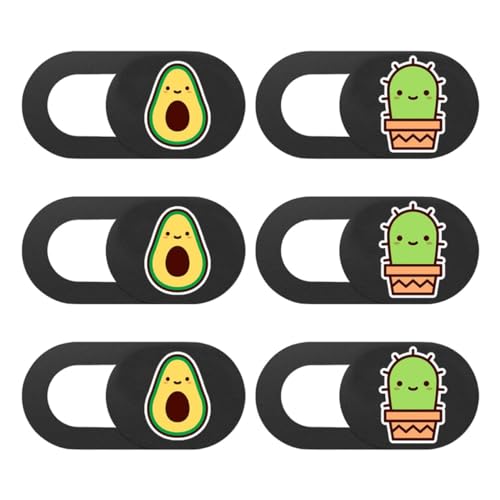 Mikikit 6stücke Webcam Abdeckung Set Schiebe Privatsphäre Schutz Für Laptop Desktop Tablet Niedliches Avocado Und Kaktus Design Installieren Langlebig Schützt Vor Neugierigen Blicken Mikikit 6stücke Webcam Abdeckung Set Schiebe Privatsphäre Schutz Für Laptop Desktop Tablet Niedliches Avocado Und Kaktus Design Installieren Langlebig Schützt Vor Neugierigen Blicken von Mikikit