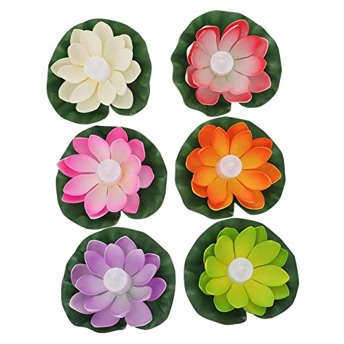 Mikikit 6st Lotusblatt Lotuslampe Flammenlos Bougie Kerzenwärmerlampe Solar- Laterne Kabellos Teelichter Solarkerze Led Flackern Wiederaufladbar Geführte Schwimmkerzen Eva Mikikit 6st Lotusblatt Lotuslampe Flammenlos Bougie Kerzenwärmerlampe Solar- Laterne Kabellos Teelichter Solarkerze Led Flackern Wiederaufladbar Geführte Schwimmkerzen Eva von Mikikit