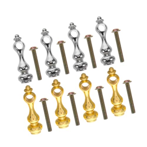 Mikikit 8 Stück Teiliges Möbelbeschlag aus Metall Präzise Gefertigte Verbindungskappen für Glasgeländer und Schrankpfosten Robust und Langlebig Einfache Montage Geeignet für Möbel und von Mikikit