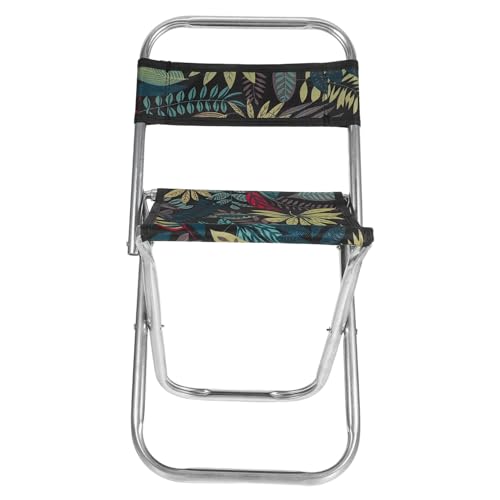 Mikikit 90kg Faltbarer Stuhl Für Erwachsene Leichter Campinghocker Mit Rückenlehne Unterstützt Klappbarer Outdoorstuhl Für Reisen Und Aktivitäten von Mikikit