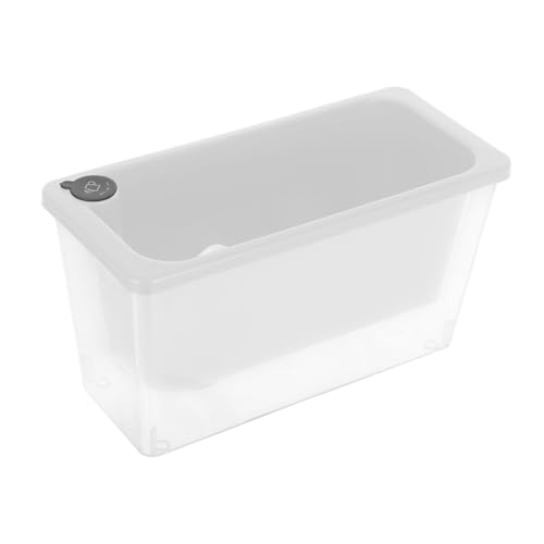 Mikikit Balkon Gemüsetopf Selbstbewässernder Übertopf Klar Pflanzgefäße Für Zimmerpflanzen Selbstbewässernde Töpfe Gießkanne Blumentöpfe Im Freien Blumentopf Weiß Plastik von Mikikit