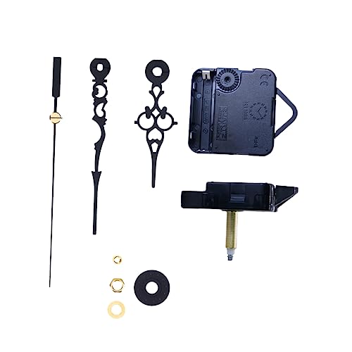 Mikikit DIY Wanduhr Uhrwerk Metallische Stunden und Minutenzeiger für Uhr Reparaturen Hochdrehmoment Uhrwerk für Heim und Geschäft Schwarz Mikikit DIY Wanduhr Uhrwerk Metallische Stunden und Minutenzeiger für Uhr Reparaturen Hochdrehmoment Uhrwerk für Heim und Geschäft Schwarz von Mikikit