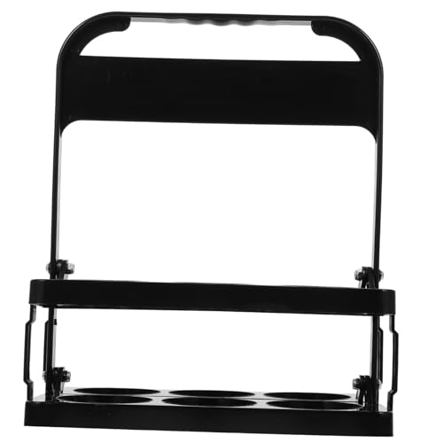 Mikikit Faltbarer Bierflaschenhalter mit Stabilem Griff Fach Getränketräger Kunststoff Bierkorb für Camping und Partys Robuster Praktischer Flaschenhalter für Einfachen Transport von Mikikit