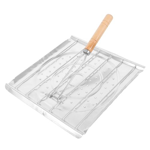 Mikikit Faltbarer Grillrost Toaster Rack für Brot und Wurst Multifunktionaler Camping Toaster Tabletop Rack Leicht zu Reinigen Vielseitig für Grillen und Backen Geeignet von Mikikit