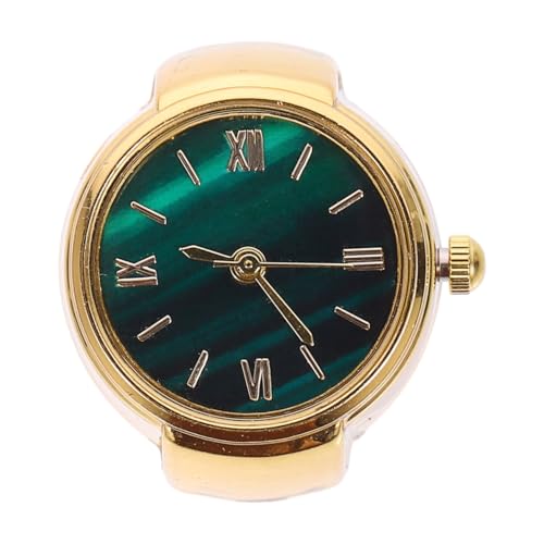 Mikikit Fingeruhr Ringuhr Für Männer Finger Uhrenringe Für Miniuhren Für Finger Ringuhr Mit Römischen Ziffern Uhr Im Ringdesign Fingerringuhr Männer Und Frauen Mode Schmuck Zinklegierung von Mikikit