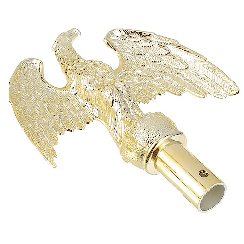 Mikikit Flaggenmast Adlerkopf Fahnenmastspitze Langlebig Wetterfest Einfache für Außenbereich Gartenplatz Versammlungsort Dekoration von Mikikit