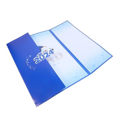 Mikikit Graduation Sign in Buch für Abschlussfeier mit Unterschriftenfunktion Blau Erinnerungsalbum als für Schulabschluss und Party von Mikikit