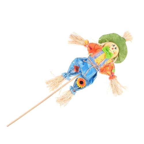 Mikikit Halloween Vogelscheuche Deko Kürbis Hexe DIY Bastel Lebendige Niedliche Herbst Ornamente für Party Schlafzimmer Tisch als und Fotorequisite von Mikikit