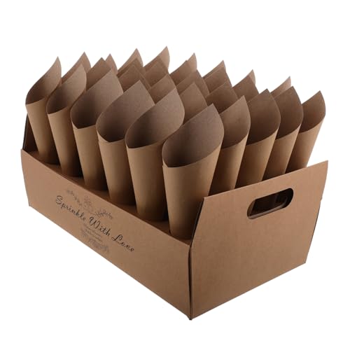 Mikikit Hochzeitskonfetti Kegelhalter aus Papier mit Tablett Geformte Confetti Halter für Hochzeit Party Feier Dekorative und Praktische Streudeko für Gäste und Events Mikikit Hochzeitskonfetti Kegelhalter aus Papier mit Tablett Geformte Confetti Halter für Hochzeit Party Feier Dekorative und Praktische Streudeko für Gäste und Events von Mikikit