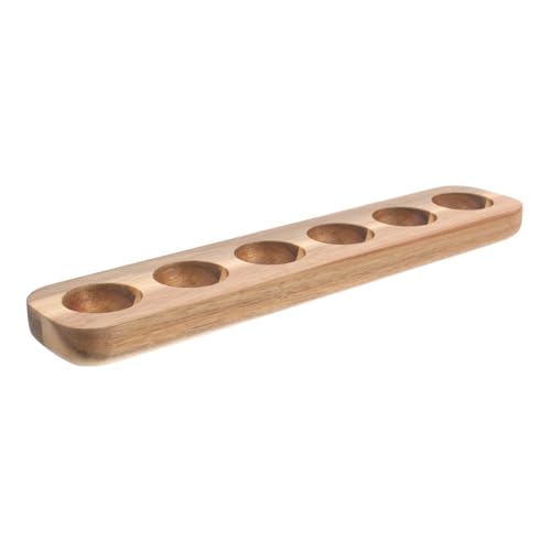 Mikikit Eierablage Aus Holz Mit Fächerdesign Für Eieraufbewahrung Eierhalter Für Gefüllte Hühnereier Praktisch Für Küche Und Zuhause von Mikikit