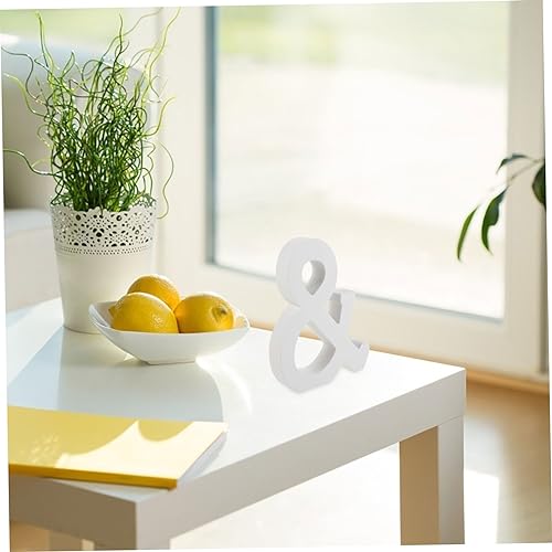 Mikikit Holzbuchstaben Symbol aus Naturbelassenem Holz DIY Kreative Wanddekoration für Zuhause Party und Verarbeitung Vielseitig für Geburtstag und Festtagsdeko von Mikikit