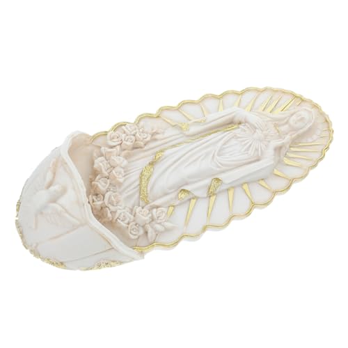 Mikikit Keramische Heilige Wasserbecken Wanddeko Elegant Leicht Katholisch Religiös Für Zuhause Eingang von Mikikit