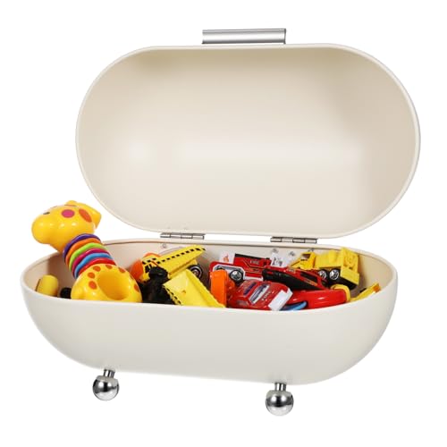 Mikikit Küchenarbeitsplatte Brotkasten Aus Metall Mit Rolltür Robuste Aufbewahrungsbox Für Brot Und Backwaren Luftdicht Für Küche Bäckerei Und Cafés Pflegeleicht Elegante von Mikikit