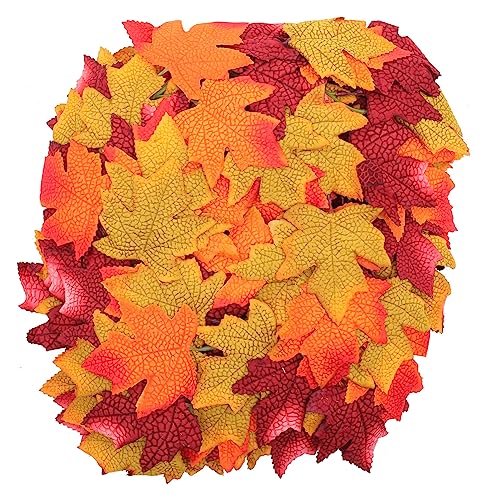 Mikikit Künstliche Ahornblatt Girlande Innenbereich Herbstdekoration Thanksgiving Wanddeko Realistisch Dicht Belaubt Passend für Erntedankfest und Herbstpartys von Mikikit