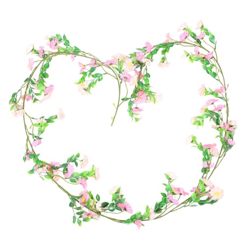 Mikikit Künstliche Gänseblümchen Blumenranke Frühlingskranz Blumen Zum Aufhängen An Der Decke Künstliche Frühlingsgirlande Frühlingsblumengirlande Teeparty Blumengirlande von Mikikit
