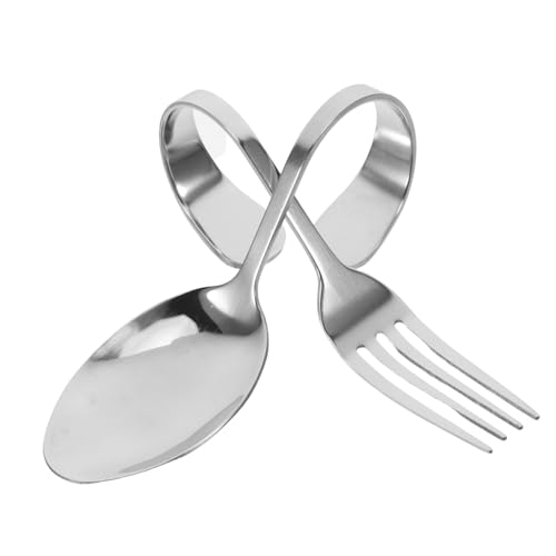 Mikikit Löffel mit Gebogenem Griff Kreatives Design Rostfrei für Meeresfrüchte Sushi Buffet Teiliges für Salat Sauce und Kleine Vorspeisen Stilvolle Servierutensilien von Mikikit