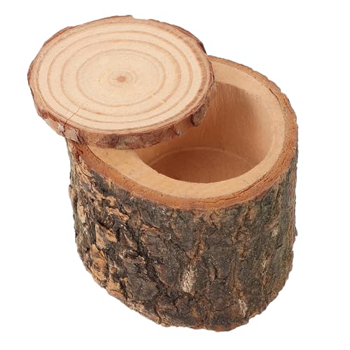 Mikikit Massive Holzfutterschale Schüssel Papagei Haustier klein füttern Hamsterschale für den Haushalt Fütterungsschale Futterbehälter für Hamster Rattenfutter Massivholz von Mikikit