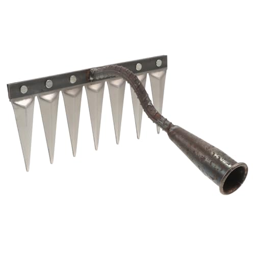 Mikikit Mehrzahniger Rechen Kleiner Handrechen Gartenrechen für die Gartenarbeit Rechen für Rasen Heavy Duty Gartenrake Rakes Werkzeug Mini-Rechen Holzgriff Rechen Stahl Mikikit Mehrzahniger Rechen Kleiner Handrechen Gartenrechen für die Gartenarbeit Rechen für Rasen Heavy Duty Gartenrake Rakes Werkzeug Mini-Rechen Holzgriff Rechen Stahl von Mikikit