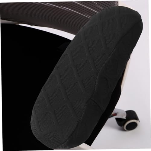 Mikikit Office Chair Armrest Cover Elastische Weiche Stoffbezüge für Bürostuhl Armlehnen Schutz Hautfreundlich Waschbar Passend für Computer und Drehstuhl Kratzfest Komfortsteigernd von Mikikit