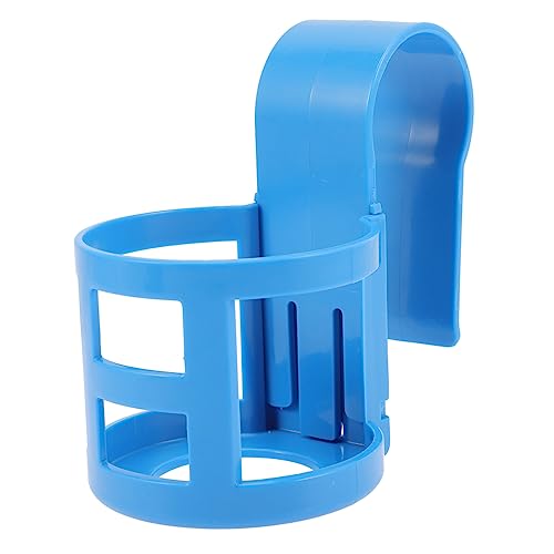 Mikikit Pool Getränke Halter Tassenhalter Getränkehalterklemme aufsteckbarer Getränkehalter Rutschfester Flaschenhalter Keine verschüttete Tasse Getränkehalter am Pool Plastik Blau von Mikikit