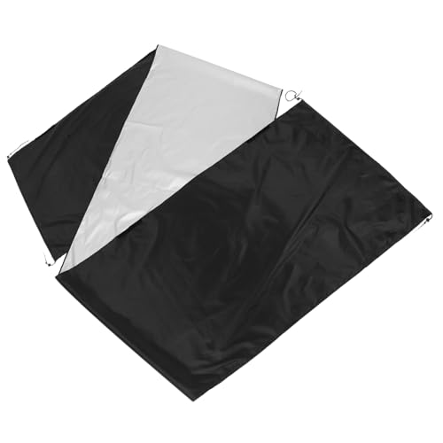 Mikikit Poolrollenabdeckung Balkonabdeckung Spa-Abdeckung Poolabdeckungsschutz Schwimmbadtuch Schwimmbad Staubschutz Pool-isolierungsabdeckung Pool-solarabdeckung 210d Oxford-Stoff Black von Mikikit