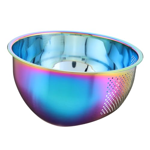 Mikikit Reiswaschsieb Aus Edelstahl Feinmaschiges Sieb Edelstahlsieb Multifunktionale Reiswaschmaschine Reisabtropfsieb Küchensiebfuttersieb Nudelsieb Rostfreier Stahl von Mikikit