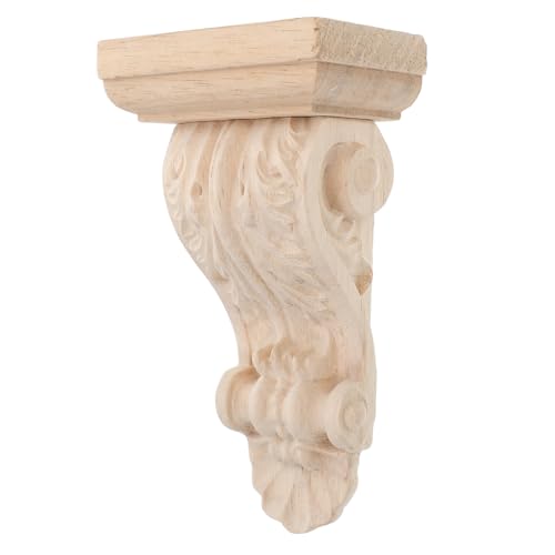 Mikikit Römische Säulen-Eckblumendekoration Konsolen für Kaminsims Konsolen für Regale dekorative Konsolen Regalhalterungen für Bauernhäuser Konsolen aus Holz hölzern Beige Mikikit Römische Säulen-Eckblumendekoration Konsolen für Kaminsims Konsolen für Regale dekorative Konsolen Regalhalterungen für Bauernhäuser Konsolen aus Holz hölzern Beige von Mikikit